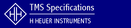 H HEUER INSTRUMENTS - Specifications